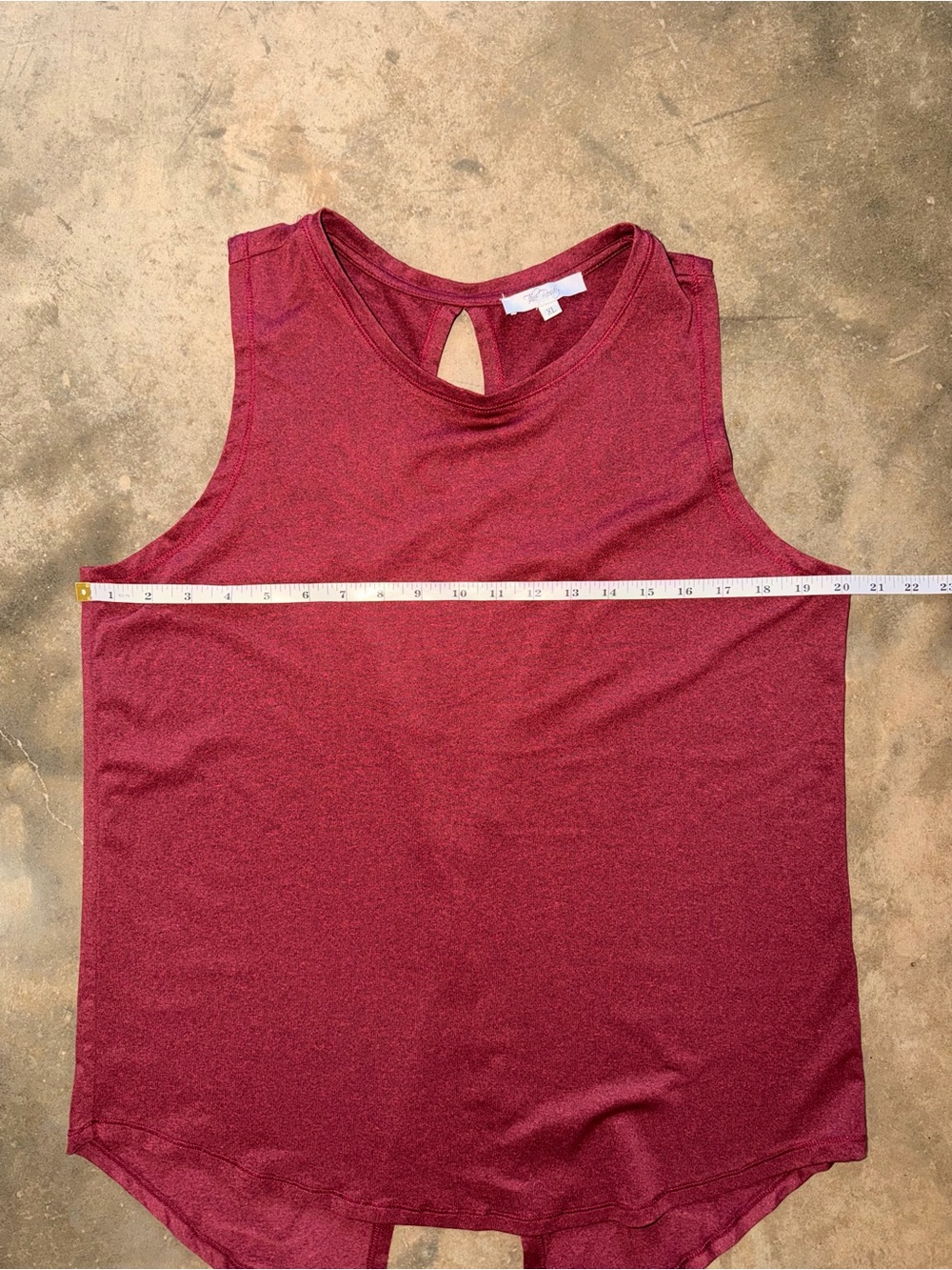 The Roster Live in the Moment Cross Back Tank XL Raspberry Workout Top - Picture 9 of 12
